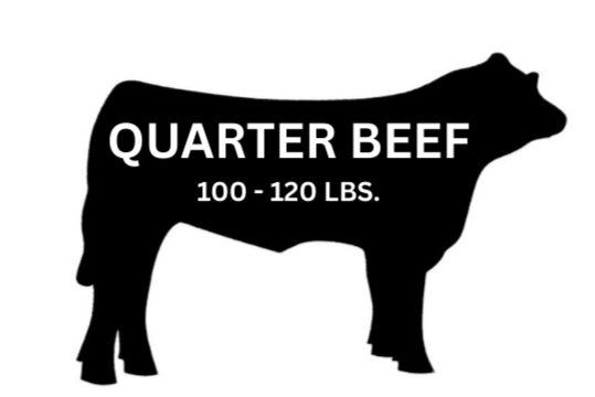 Quarter Beef DEPOSIT ONLY for June-Aug Harvest - 100% Grassfed Beef